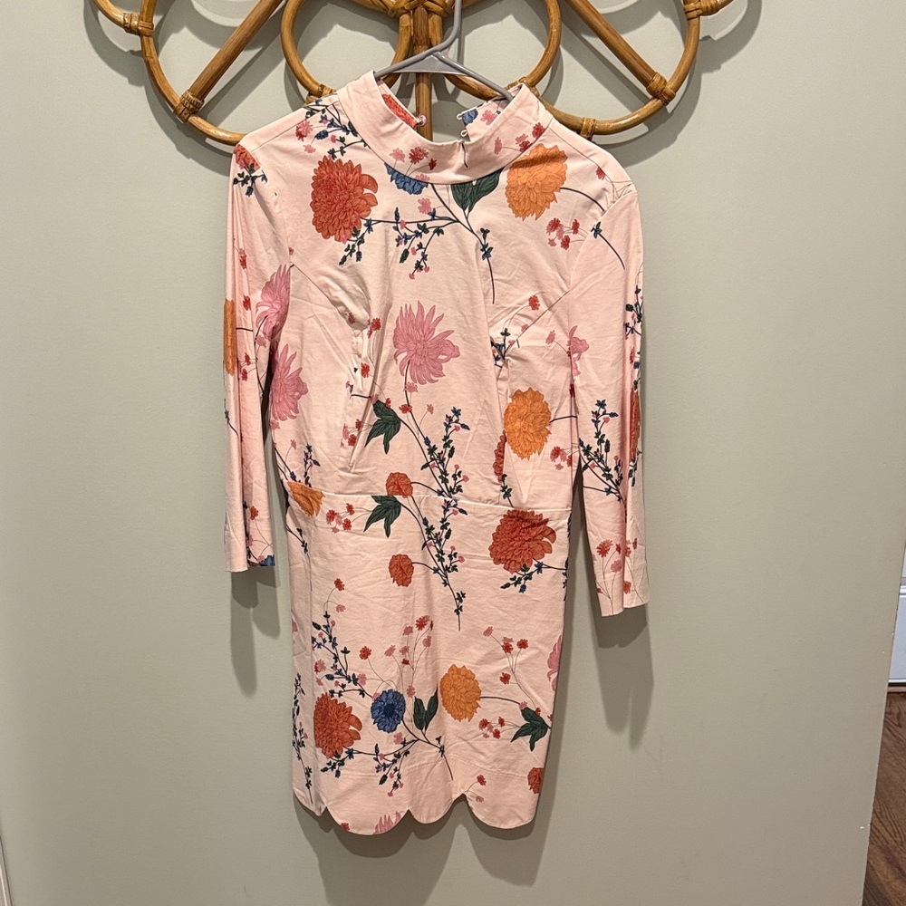 Maeve Floral Dress in Pink and Orange